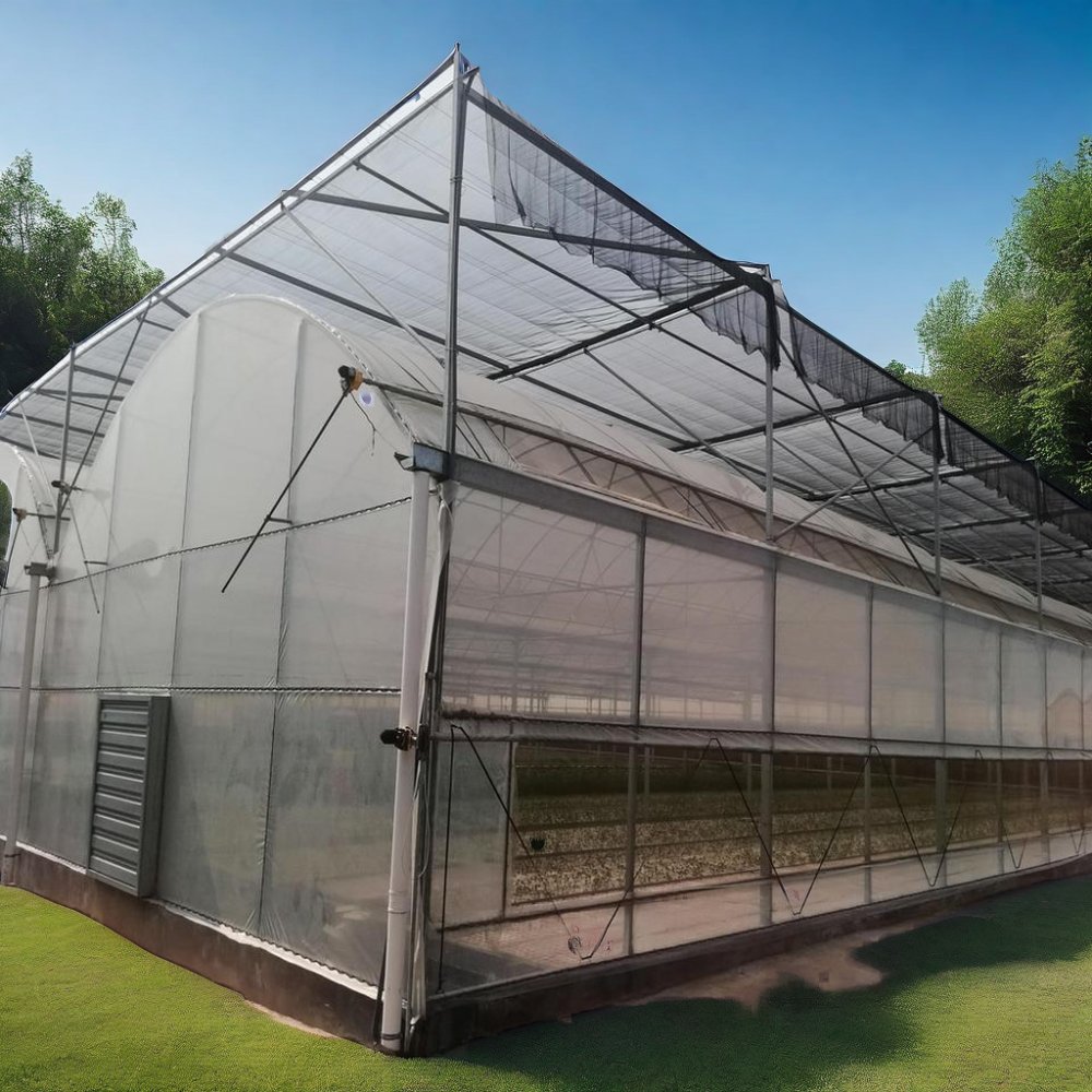 Multi Span Agricultural Greenhouse Film Green House for Vegetable Growing in Uzbekistan