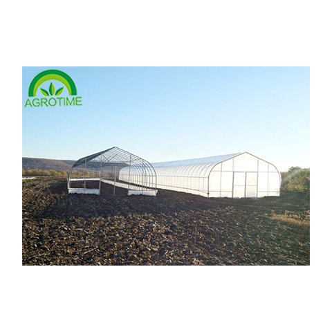 2020 best Wide span designable plastic film greenhouse hot galvanized tube green house strong hoop house for sale