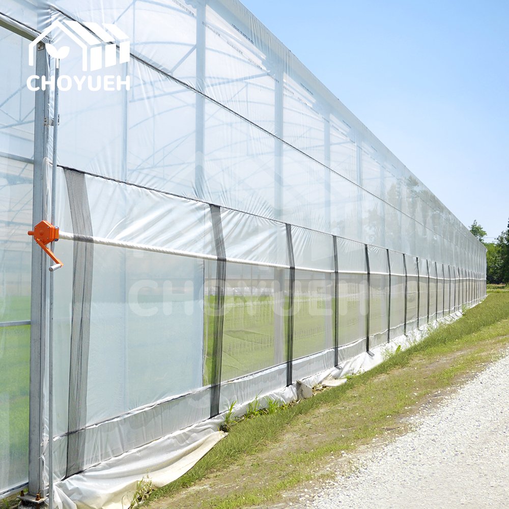 Smart Agricultural low cost tunnel Multi-Span greenhouse for growing and planting vegetables
