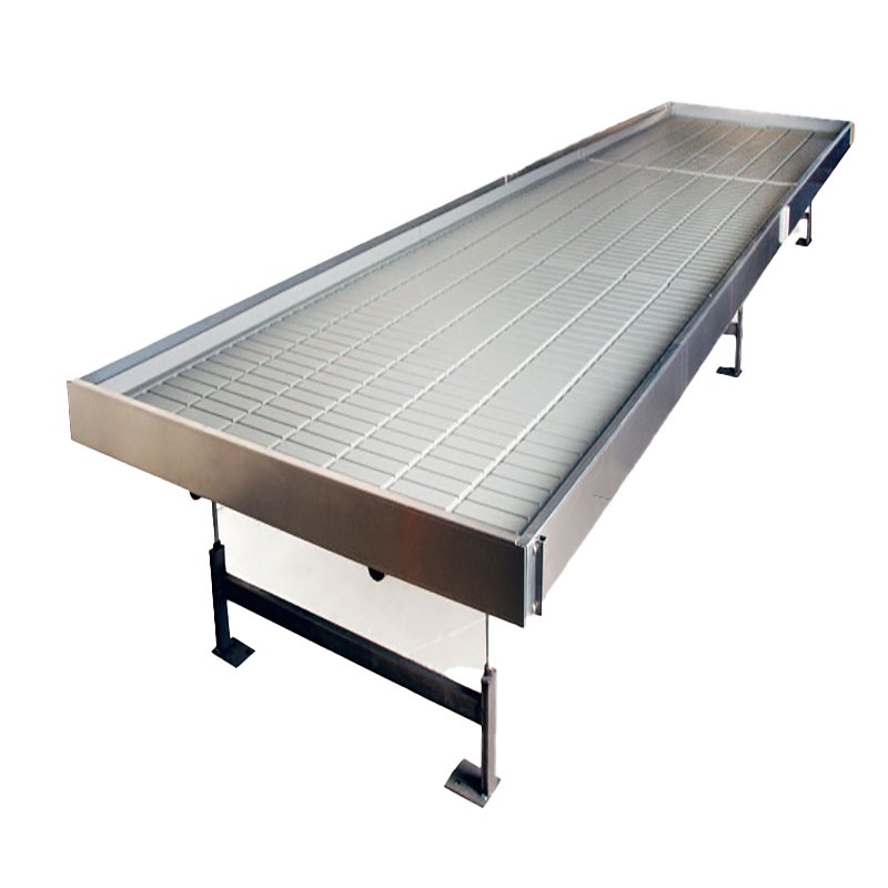Movable Ebb and Flow Rack Trellis Seedbed Tray Film Large Grow Table Rolling Bench Agricultural Hydroponic Greenhouse Indoor