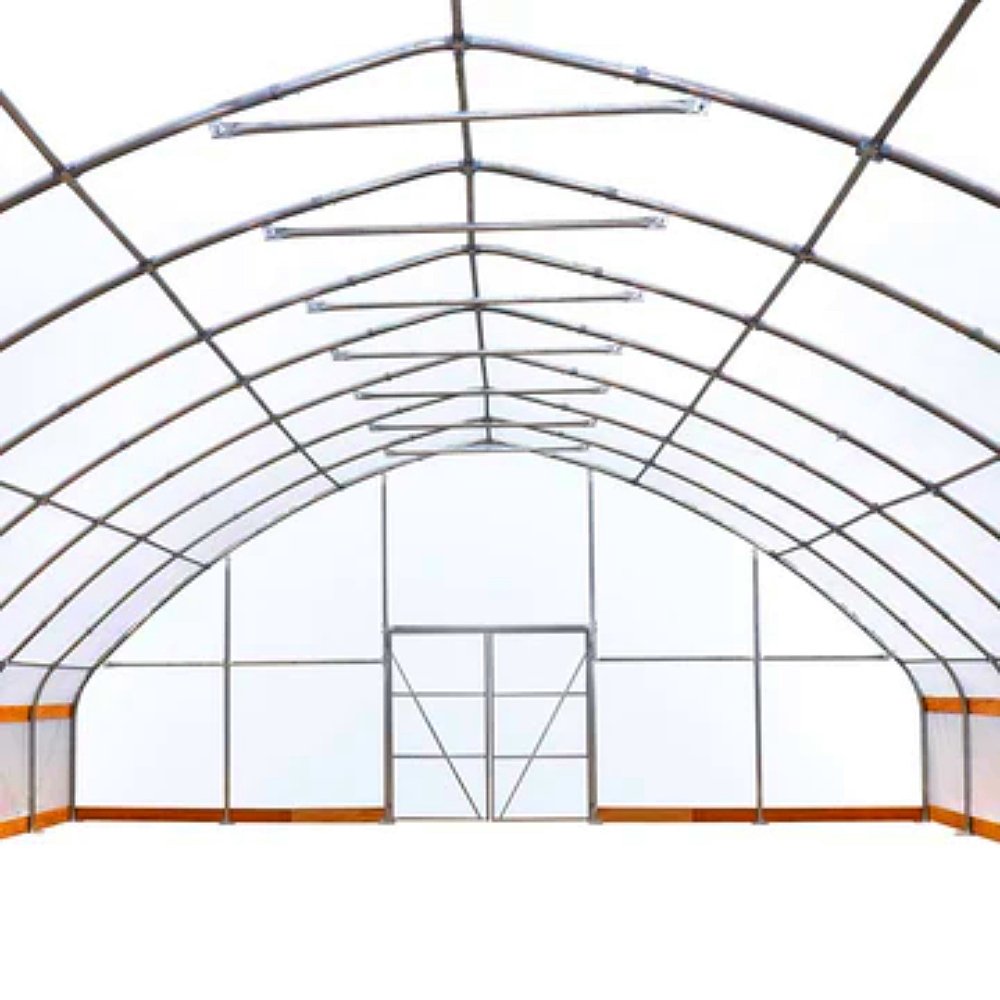 Small Size Agricultural Greenhouse Single Span Big High Tunnel Type for Tomato Hydroponic Growing Durable PE Film Steel Material