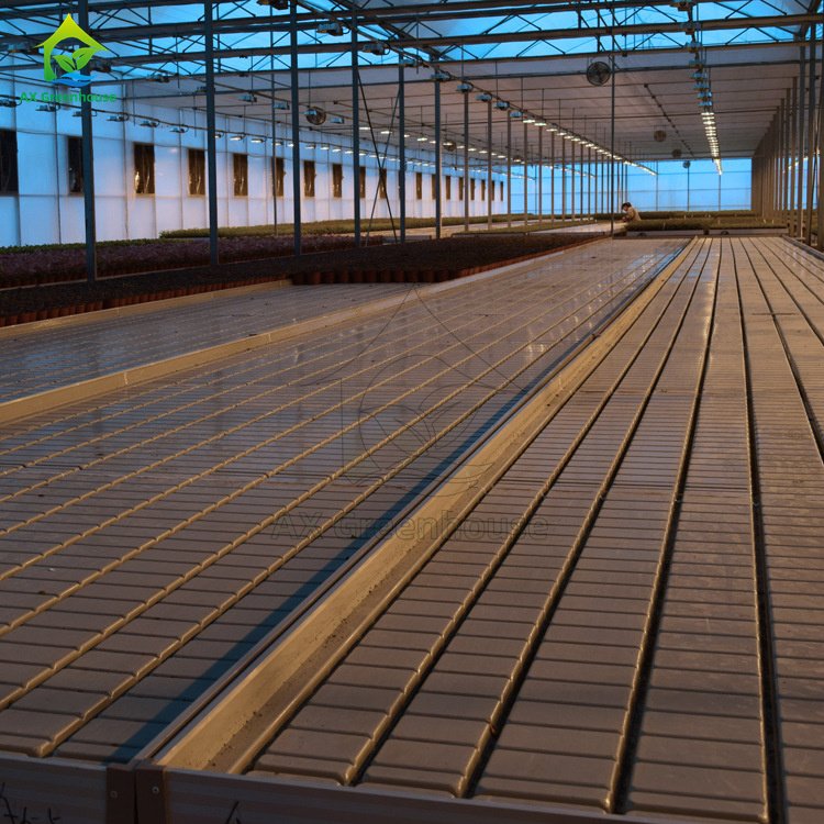 Hot Selling 4*8 Hydroponic Ebb Flood Rolling Greenhouse Benches Growing Trays Table For Sale