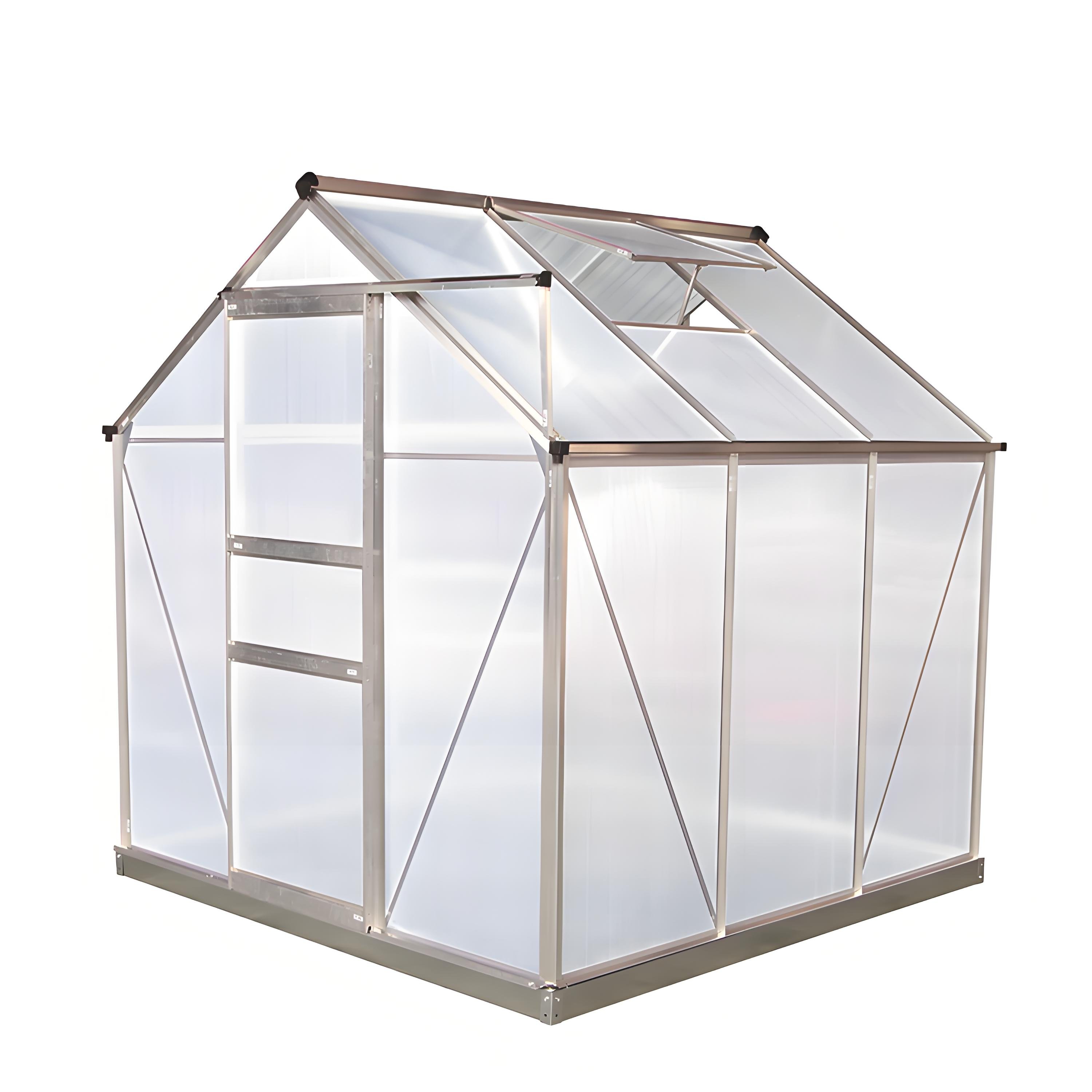Garden greenhouse family gardening glass greenhouse solar panel insulation shed galvanized pipe balcony garden greenhouse shed