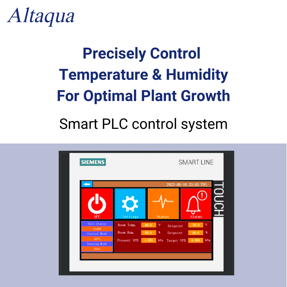 Altaqua Grow Room HVAC System Indoor Plant Cultivation Greenhouses For Agriculture