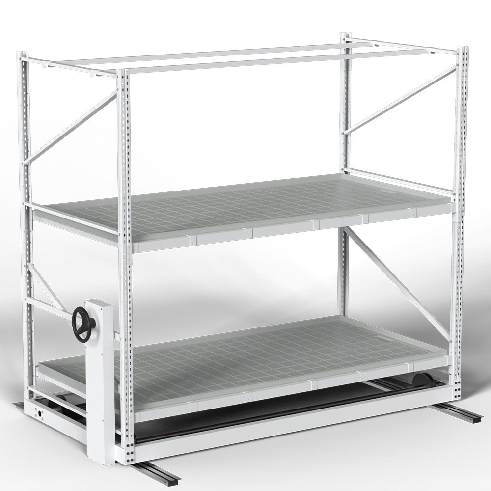 Custom Multi Tier Indoor Cultivation Plant Led Grow System Movable Rolling Hydroponic Vertical Farming Mobile Grow Rack