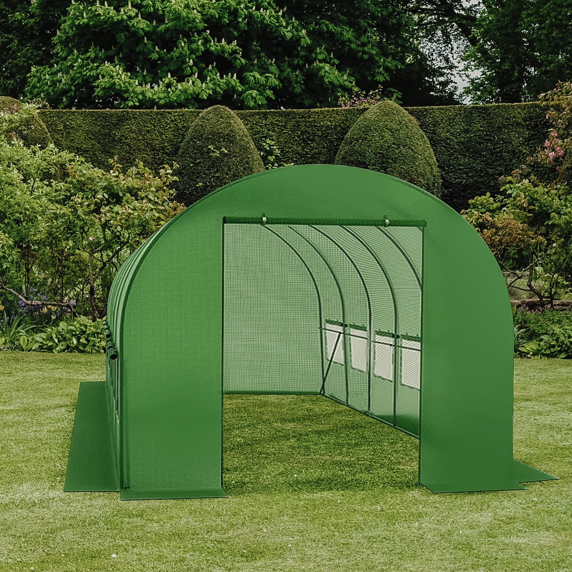 Garden Tunnel Greenhouse Foil 6x3x2m 18m2 TGH632 Des Champs China Shandong Greenhouse Garden Home