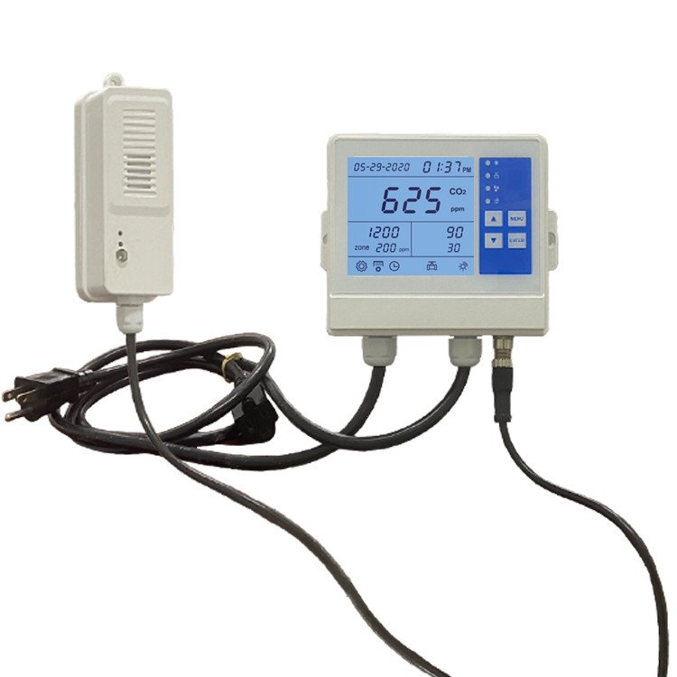 Indoor plant growing tents rooms cylinder tanks generator solenoid valve exhaust fan control Tuya App CO2 regulator Controller