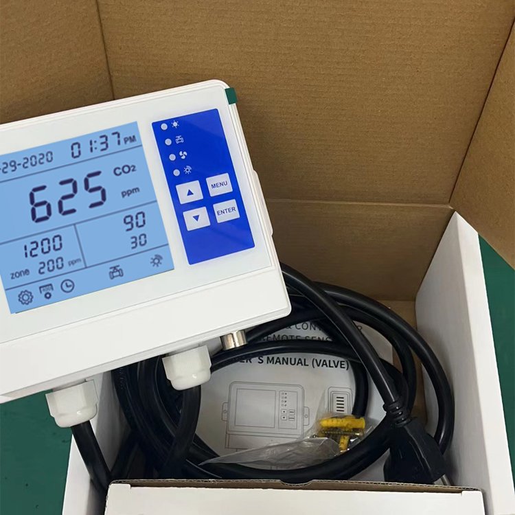 Indoor plant growing tents rooms cylinder tanks generator solenoid valve exhaust fan control Tuya App CO2 regulator Controller