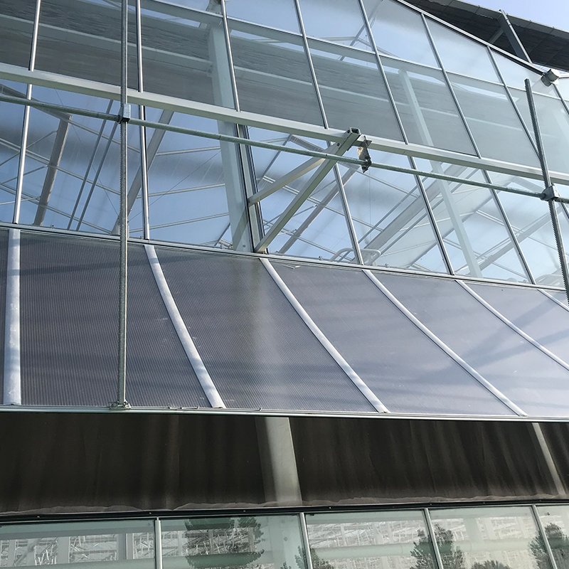 Intelligent multi span glass agriculture greenhouse price