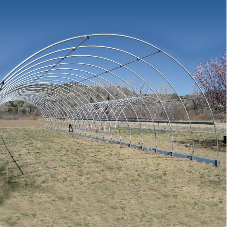 Commercial greenhouse kits Single-span vegetable seeding agricultural frame plastic film tunnel strawberry greenhouse for sale