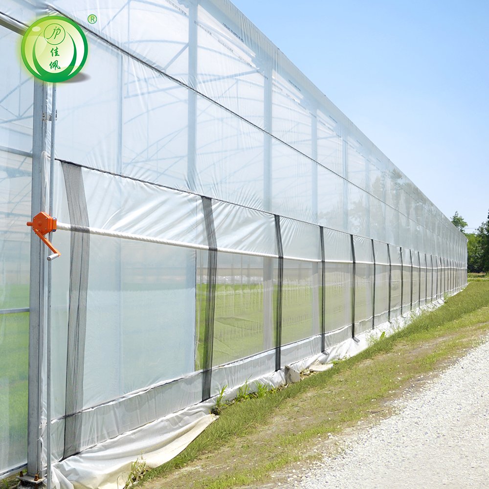 JIAPEI Large Agricultural Greenhouse Mist System with Shadow Netting and Motor Ventilation Made of PE Material