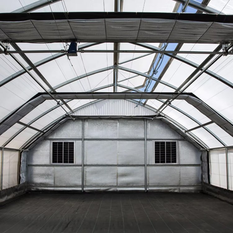 poly tomato green house invernadero light deprivation blackout insulated polycarbonate tunnel frame agricultural greenhouses