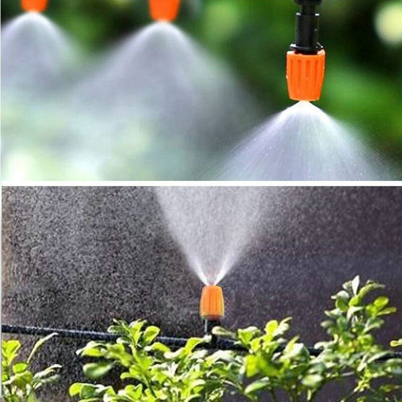 Three-Way Adjustable Garden Mist Sprinkler Sprayer Greenhouse Vegetable Roof Cooling Micro Irrigation Fogger Atomizing Nozzle