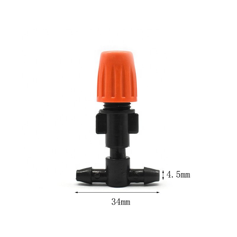 Three-Way Adjustable Garden Mist Sprinkler Sprayer Greenhouse Vegetable Roof Cooling Micro Irrigation Fogger Atomizing Nozzle