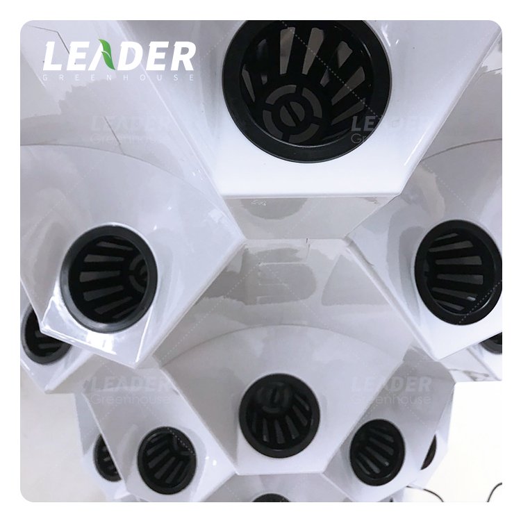 Manufacturer Supplier Agricultural Vertical Hydroponic system 6/8/10 Layers Pineapple Hydroponic Growing Tower With LED Light