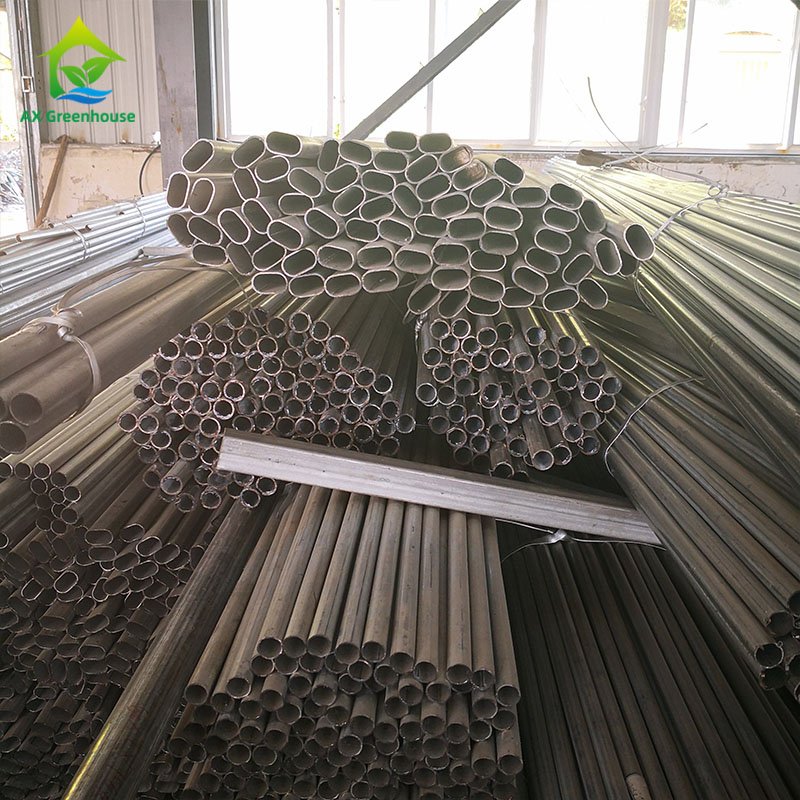 Hot galvanized steel pipe 20*2 durable greenhouse frame structure for sale