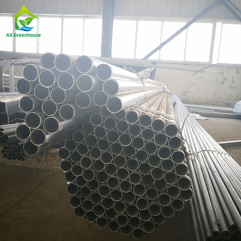 Hot galvanized steel pipe 20*2 durable greenhouse frame structure for sale