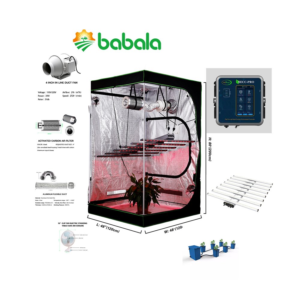 Pro-leaf grow tent smart climate controller mushroom growing equipment becc-pro environmental controller with 4-in-1 sensor