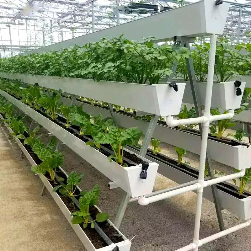 Factory Price Food Grade Strawberry UPVC Gutter For Hydroponics System in Growing Farming Plant Agricultural Greenhouses