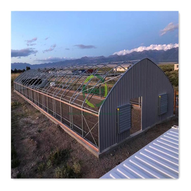 Agriculture Equipment 10m*100m Hydroponic Container Light Deprivation Blackout Film Multi Span Greenhouses