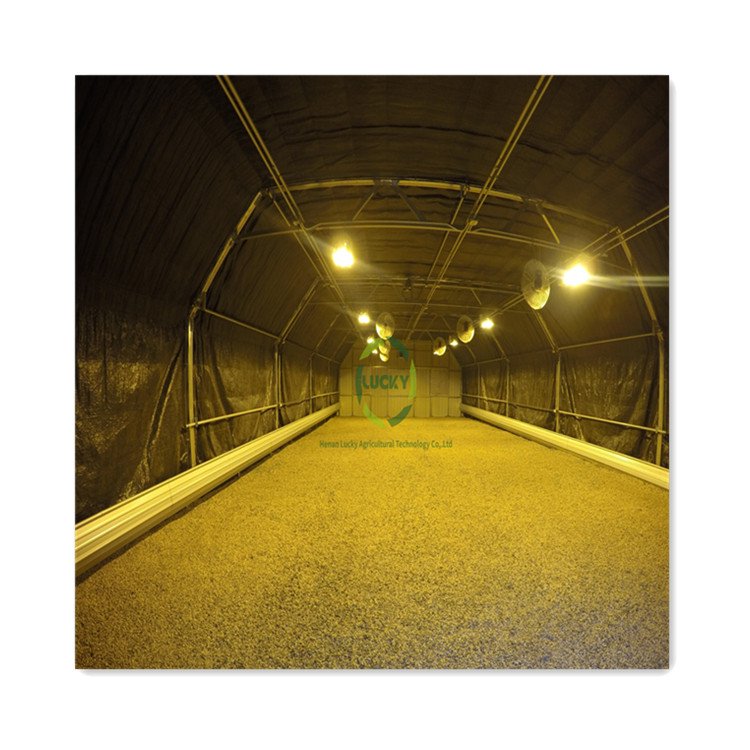 Agriculture Equipment 10m*100m Hydroponic Container Light Deprivation Blackout Film Multi Span Greenhouses