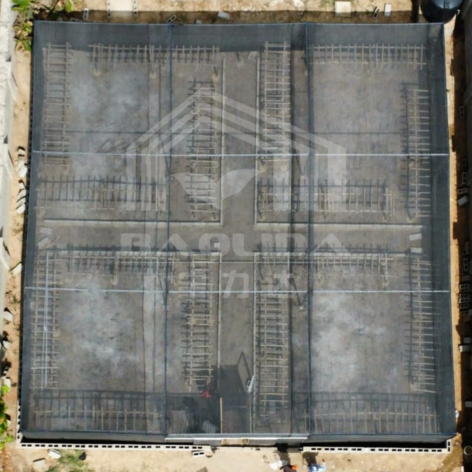 plastico para invernadero Africa cheap shade net rectangle green house metal frame greenhouse for agriculture