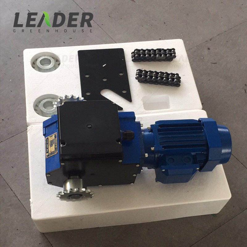 Agriculture multispan hydro greenhouse ac380v 550w 750w electric gear motor for automatic shading ventilation rack pinion system