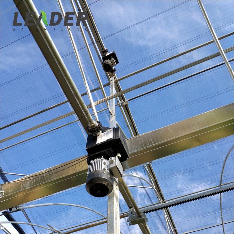Agriculture multispan hydro greenhouse ac380v 550w 750w electric gear motor for automatic shading ventilation rack pinion system