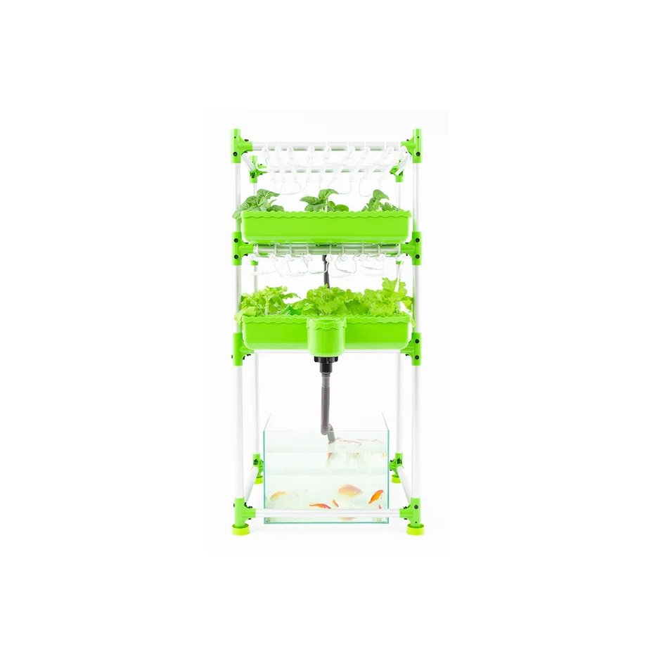 Leafy Cultivation Garden Growing Aquaponic System Multi-Span Agricultural Greenhouses Set