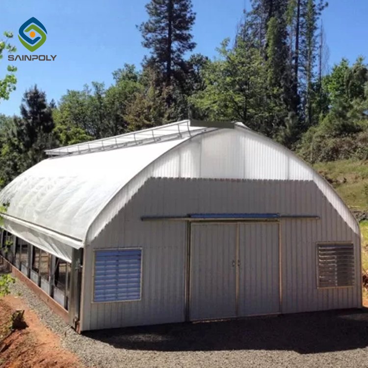 Sainpoly invernadero commercial light greenhouses hydroponic system veget greenhouse hous structure price