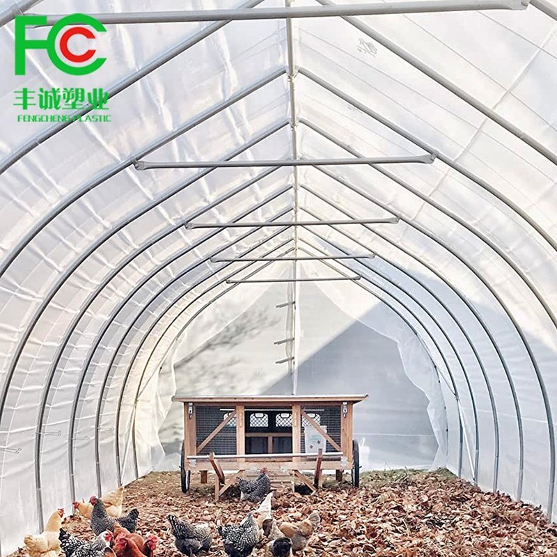 UV treated reinforced fabric greenhouse plastic film 200 micron woven greenhouse cover