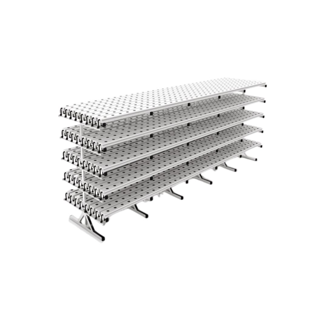 Large Agricultural Greenhouse Hydroponic Garden Flat System with Motor Ventilation Pipeline
