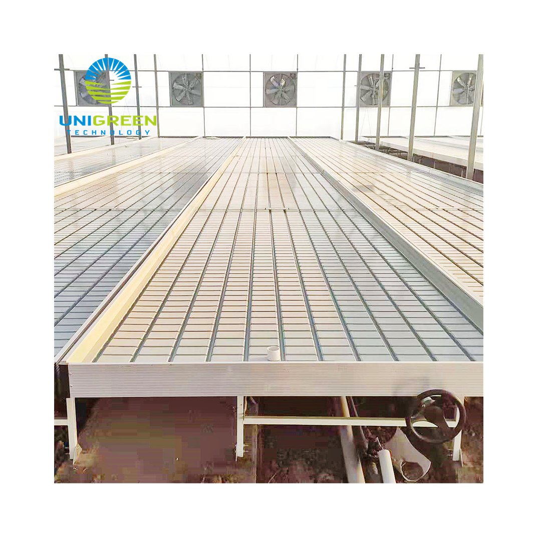 Hydroponic Ebb And Flow Drain Plants Rolling Bench Table Custom Size Planting Flood Bench For Agricultural Drip Irrigation Used