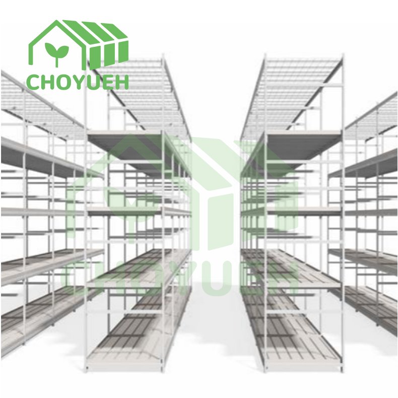 CHOYUEH Agricultural Grow Rack System Horticulture Vertical Grow Rack With Adjustable Layers For Sale