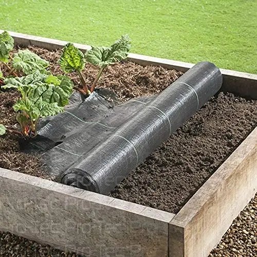 Uv 3% PP Woven Membrane Anti Weed Mat Weed Control Barrier Landscape Mulching Fabric For Greenhouse Or Gardent