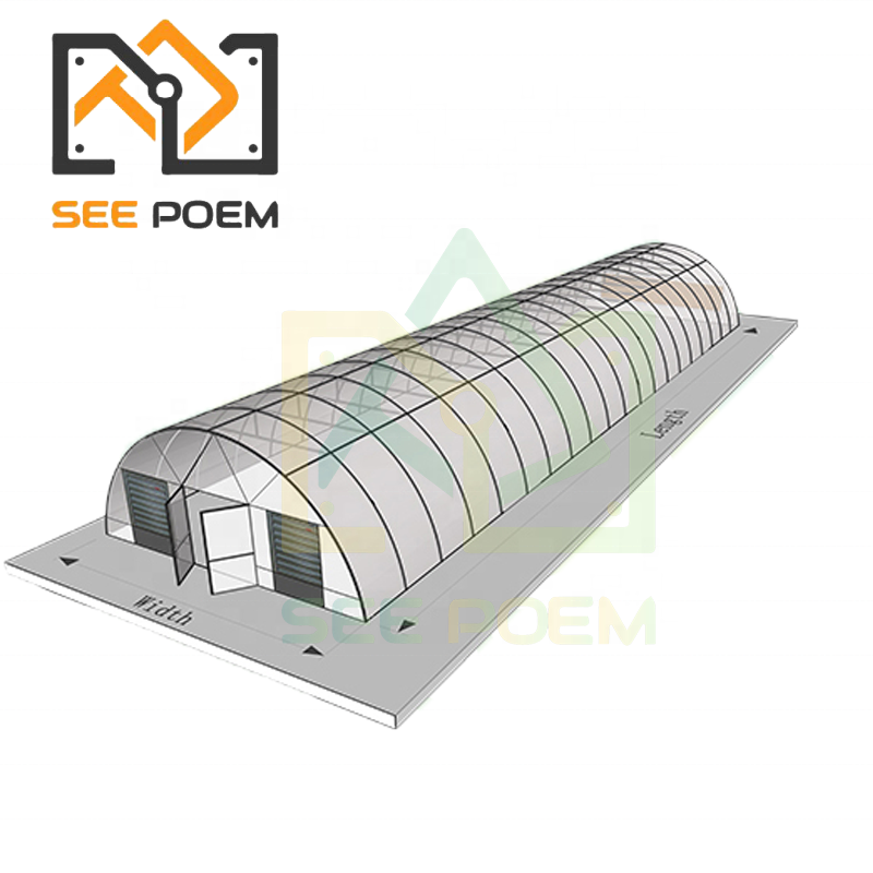Outdoor Walk-in Greenhouse, Tunnel Green House with Roll-up Windows, Zippered Door, PE Cover, Heavy Duty Steel Frame