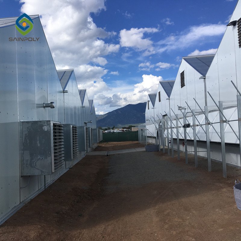 Cheap Sainpoly Fully Automated Light Deprivation Greenhouse for Agriculture