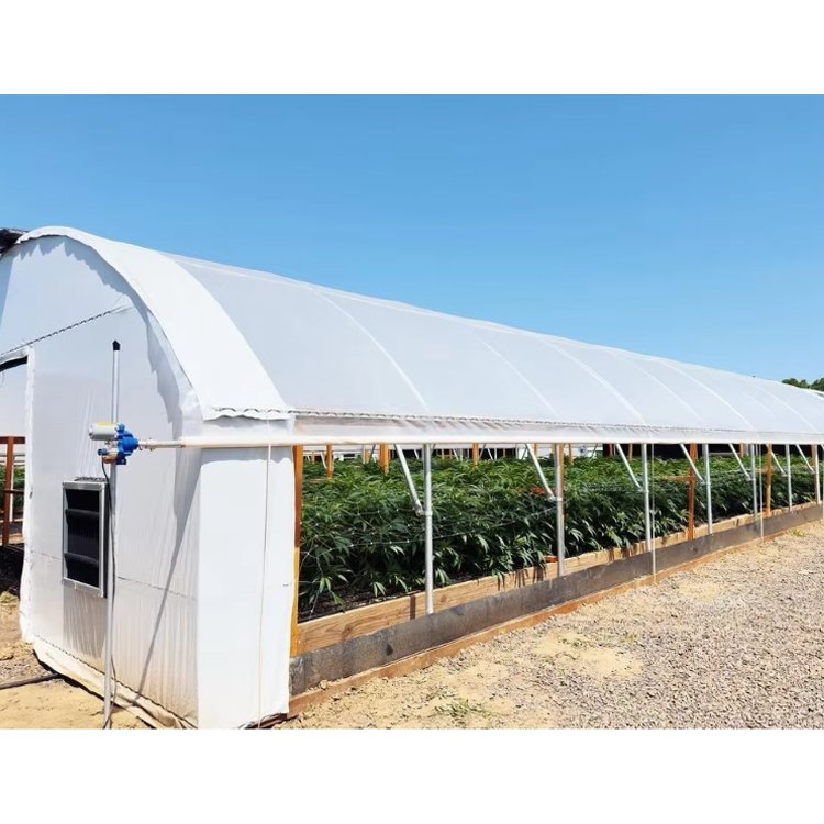Customized Automated Light Deprivation span tunnel Blackout System insulated agricultural Greenhouse Kit For Mushroom