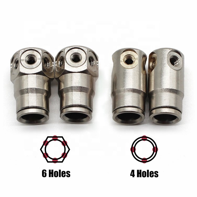High Quality 6-Sided Brass Mist Nozzles with Nickel Plating for Misting System