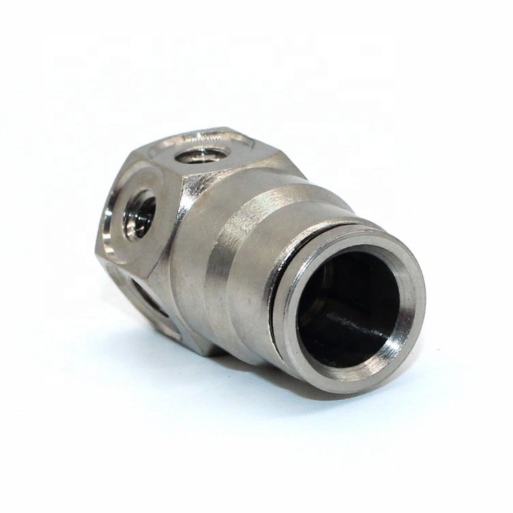 High Quality 6-Sided Brass Mist Nozzles with Nickel Plating for Misting System