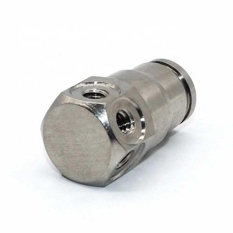 High Quality 6-Sided Brass Mist Nozzles with Nickel Plating for Misting System