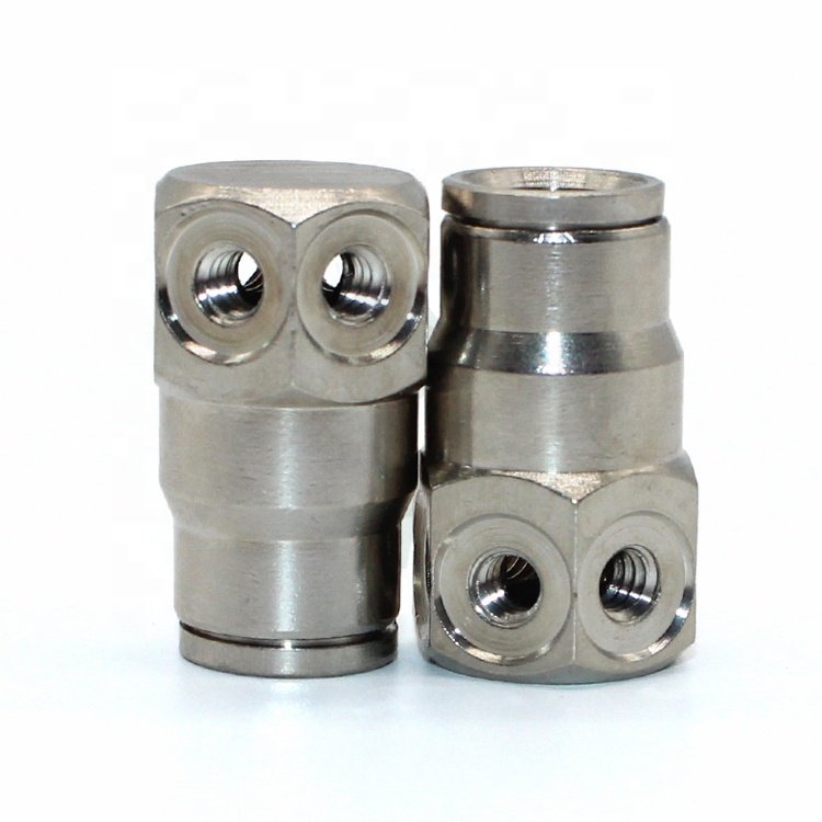 High Quality 6-Sided Brass Mist Nozzles with Nickel Plating for Misting System