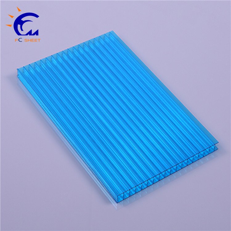 Plastic greenhouse manufacturers 8mm polycarbonate pc hollow triple-wall sheet/plate