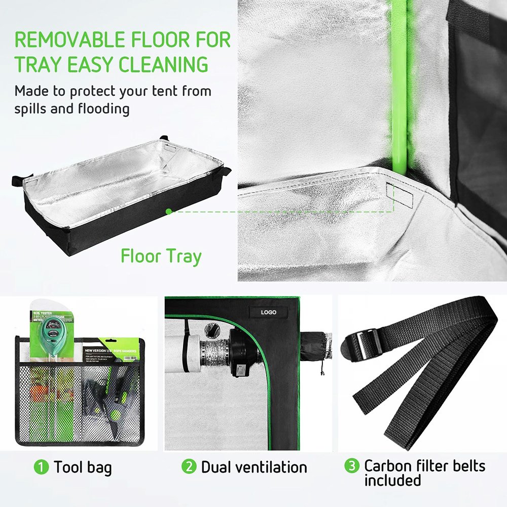 SINOWELL Custom Size Strong Structure Indoor Grow Tent For Plants Grow