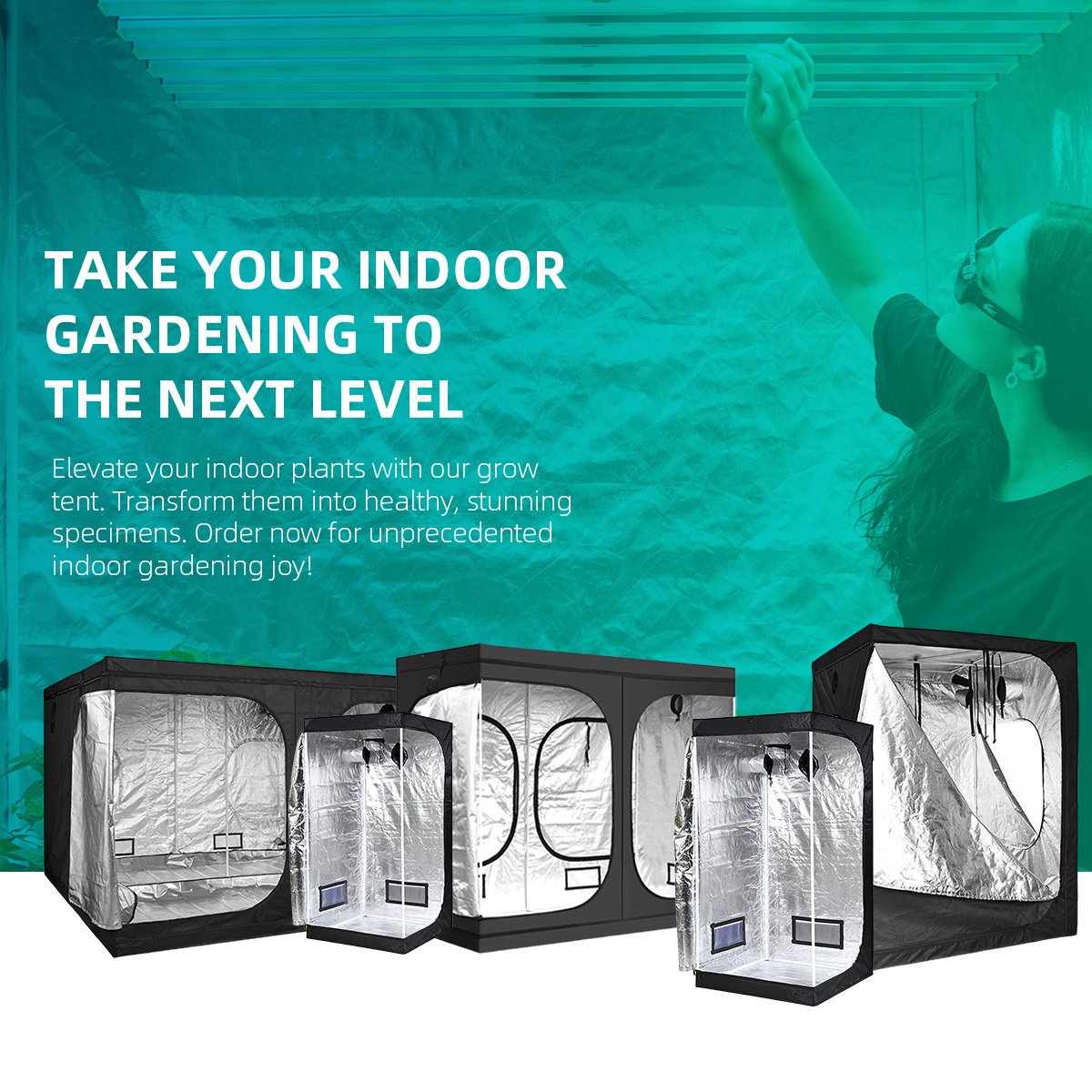 Most Popular 600D 1680D 2000D Premium Oxford 100X100 120X60 120X120 120X240 150X150 200X200 240X240 300X300 Grow Tent