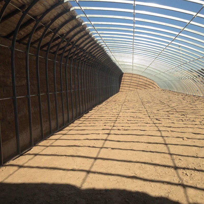 Agricultural solar greenhouse with heating system