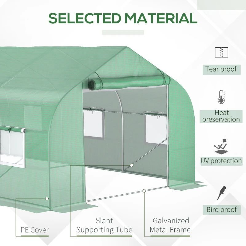 High Quality Transparent Agricultural Glass Polycarbonate Greenhouse