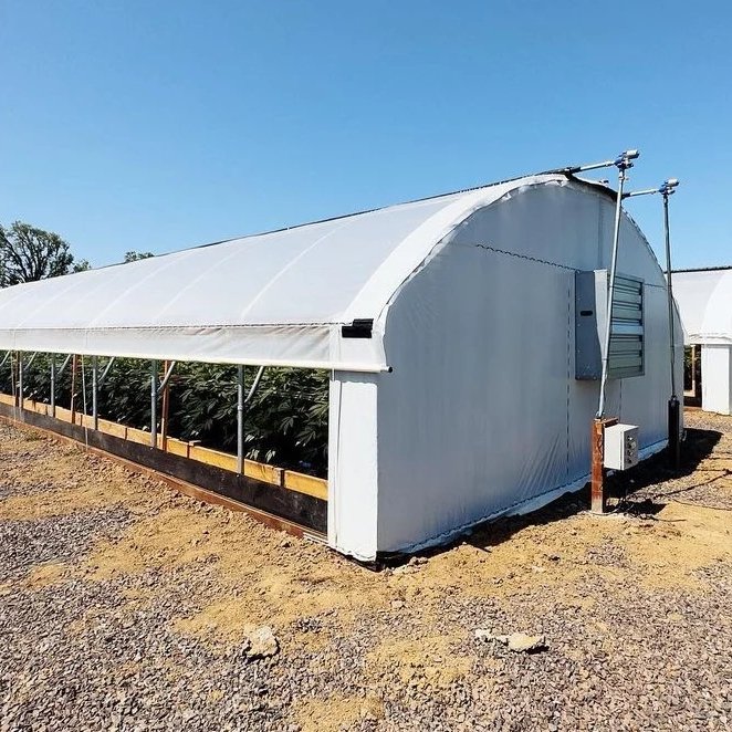 ZEWO Black and white plastic sheet / light deprivation blackout film tunnel mushroom growing greenhouse