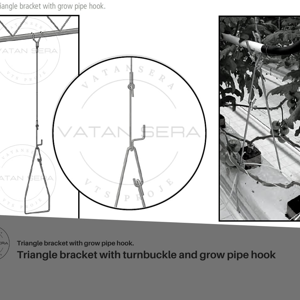 BEST SUPPLIER Hydroponic Gutter Cage Connection Hook 30x50 Profile from Turkey High Standard for Agriculture and Plant Use