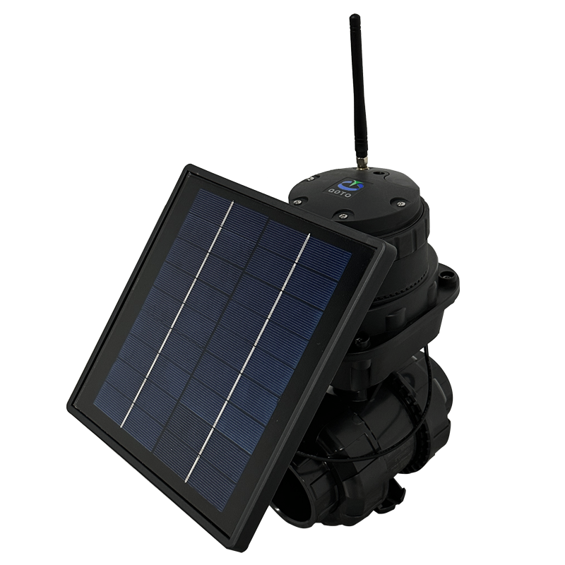 GSM/LoRa connected solar powered smart drip irrigation DN50 motorized PVC ball valve sprinkler irrigation system